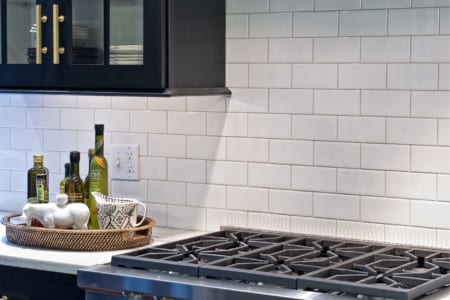 kitchen remodel dark cabinets, subway tile, contemporary