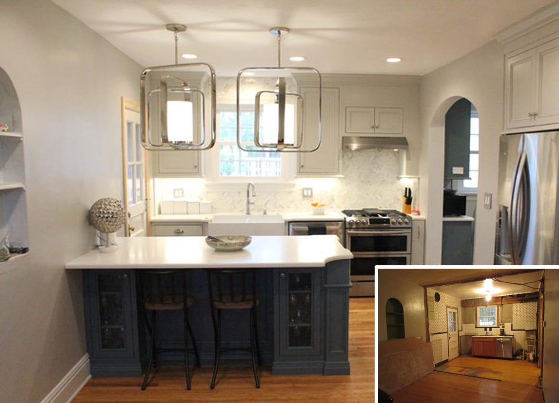 Before After Small Kitchen Remodel Karr Bick Kitchen 