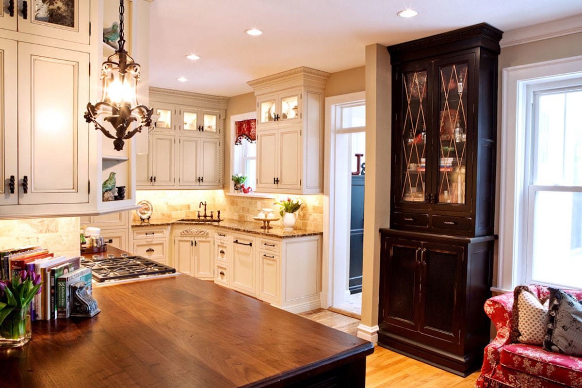 an cream and brown kitchen from houzz