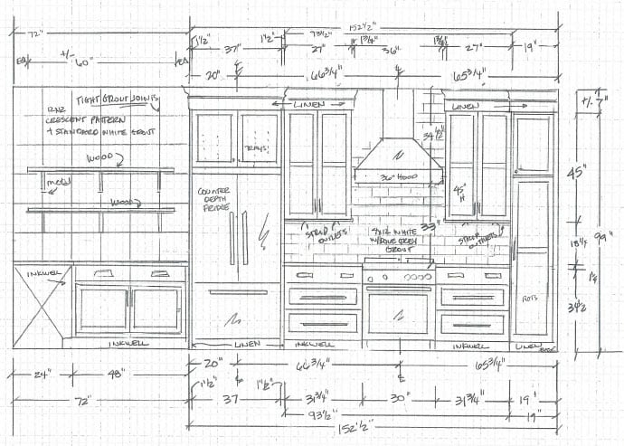 kitchen cabinet elevation