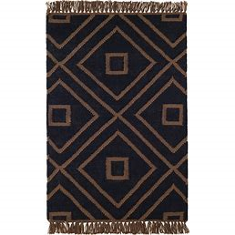 Outdoor rug black pattern 