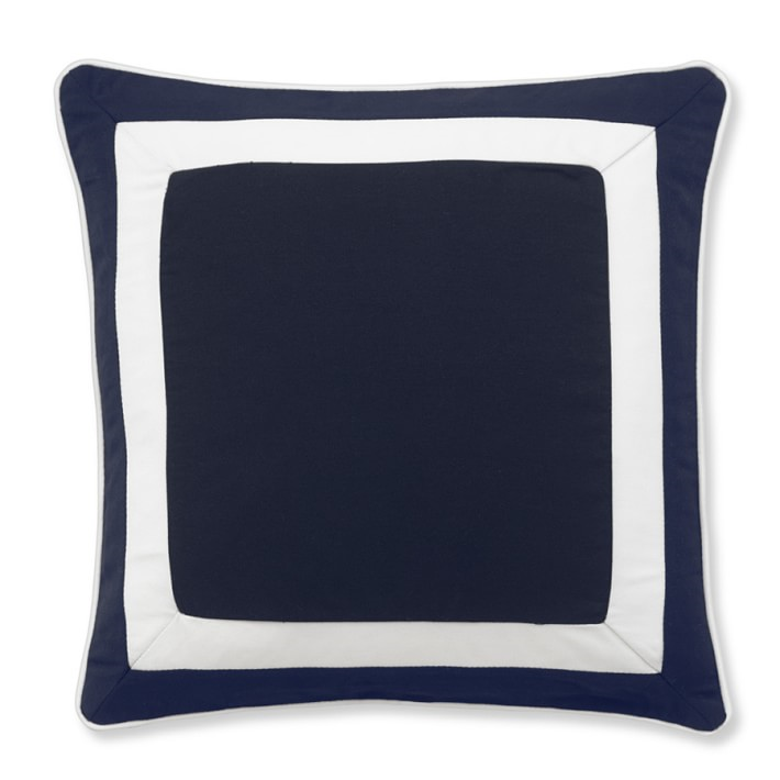 Outdoor Pillow Blue and White 