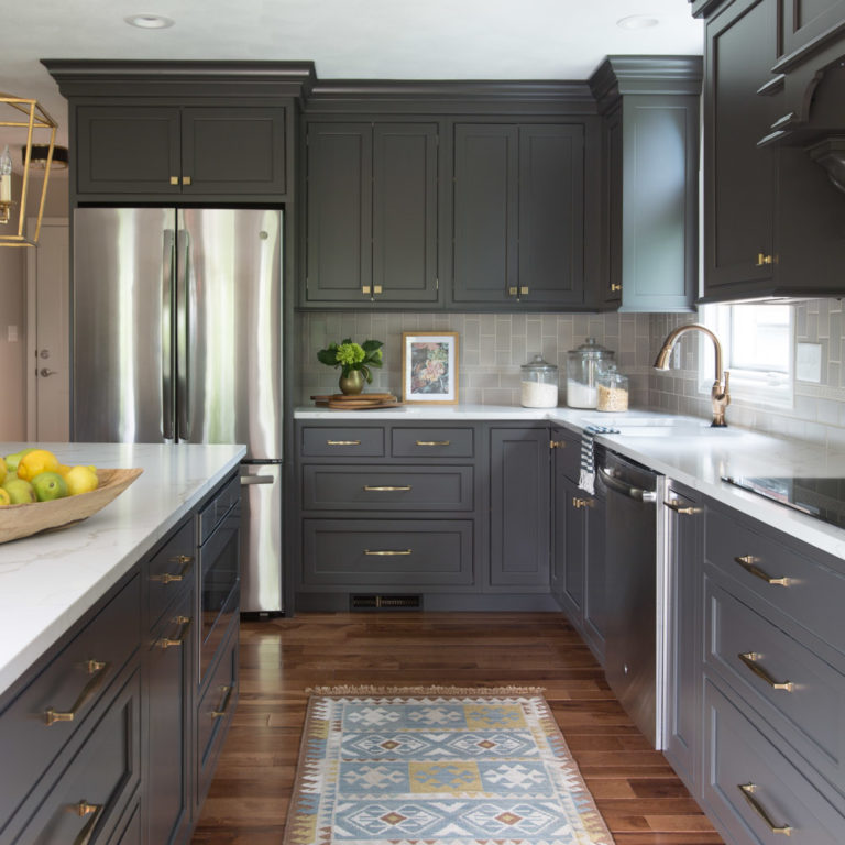 A Kitchen in Gunmetal | Karr Bick Kitchen & Bath Portfolio | St. Louis