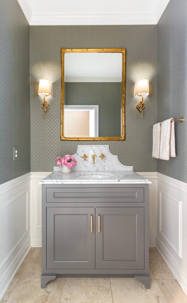 Classic Powder Bathroom Remodel Webster Groves Missouri afters Stroup (1)