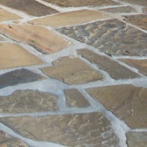 Algonquin-stone close up of large stone walkway