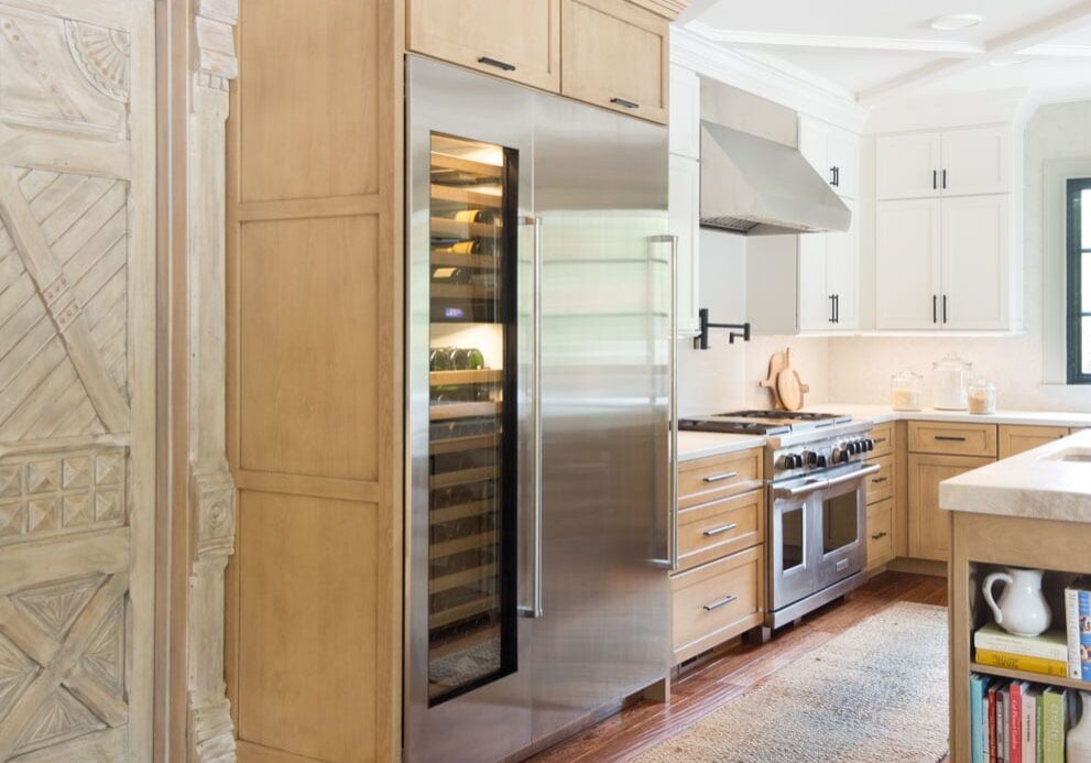 Kitchen renovation st louis mckearn-afters (7) The most enchanting door makes the adjoining office space fit right in. This client’s character and love of wine welcome everyone into the space.
