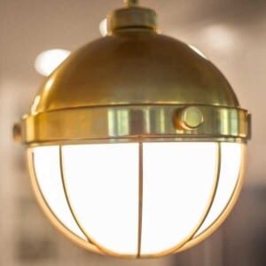 gold light fixture
